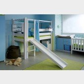 destyle niedriges Spielbett DBB 100B - (Leiter vorn seitlich) 