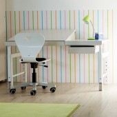 Schreibtisch Ziggy debe.deluxe 860 A, Buche massiv (Tischplatte geteilt)