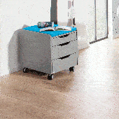 Jaro/Diego Rollcontainer 3S in Schiefergrau mit Griffmulden