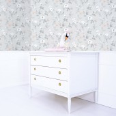 Fototapete - Symphonie der Rosen, Grau (Vliestapete)