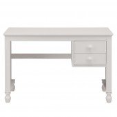 Klaudia Schreibtisch mit 2 Schubladen in weiß 