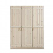 Kleiderschrank 804 mit 3 Türen, weiß 