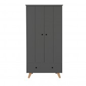 Ponca Tipi Kleiderschrank grau