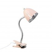 Retro Klemmlampe 8141 pink (mit Chromkante)