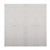 Erweiterbarer Kleiderschrank mit Drehtüren, B 200cm, whitewash (Endlossystem)