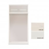 Endlos-Kleiderschrank-Grundelement B 100 cm - für 2 Türen (ohne Tür)