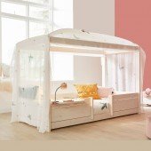 4 in 1 Bett (1 Bett mit 4 Aufbauvarianten) mit Textilhimmel Fairy Dust