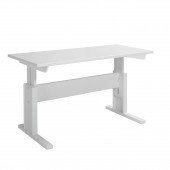 Höhenverstellbarer Schreibtisch 30255 ohne Schublade, weiß