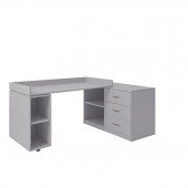 Schreibtisch 30262 mit drehbarer Tischplatte, grey *Auslauf*