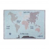 Waschbarer Teppich Vintage Map, 140 x 200 cm