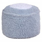 Pouf Marshmallow Round in Light Blue