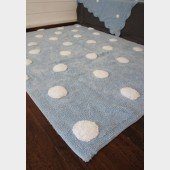 Teppich Polka Dots blue-white