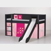 Spielbett Loke mit Rutsche, anthrazit