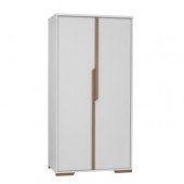 Chat Kleiderschrank, 2-türig, weiß 