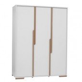 Chat Kleiderschrank, 3-türig, weiß 