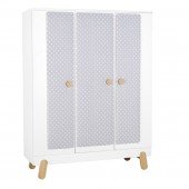 I'ga Kleiderschrank 3-türig mit Textilien