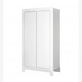 Moon Kleiderschrank, 2-türig weiß, MDF