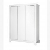 Moon Kleiderschrank, 3-türig weiß, MDF