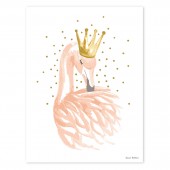 Poster - Flamingo and Stars