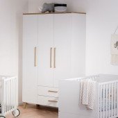 Oscar Kleiderschrank 3 Türen, 2 Schubkästen