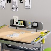 Marco/ Tablo Funktionsboard für Schreibtische, Schiefergrau