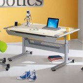 Tablo Schreibtisch Ecru mit Dekorset (Farbwahl)