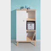 Ylvie kleines Standregal mit Tür links, H 122cm