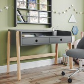 Schreibtisch Noah grau/natur