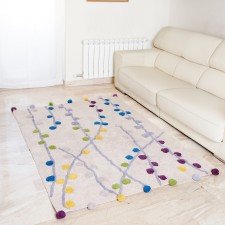 Teppich Primavera 140 x 200 cm (mit Baumwollkugeln)