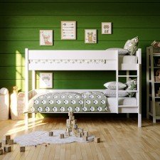 Mitwachsendes Etagenbett Emma, weiss