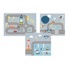 Transport Spielvorhang (für halbhohe Betten + Etagenbett 154cm)