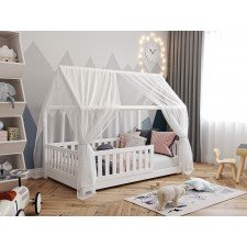Betthimmel Transparent für Hausbett Sara & Lilly (90 x 180/200cm)