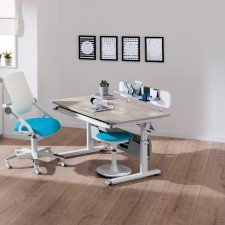 Paidi Diego Schreibtisch in weiß/ Eiche-Nautik-Nachbildung