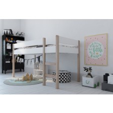 So sieht das Bett aus, wenn man die Bullaugenpaneele nicht montiert.