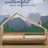 Betthimmel Weiß für Hausbett Milo (90 x 200cm)