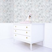 Fototapete - Symphonie der Rosen, Grau (Vliestapete)