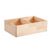 Kiste / Wandregal aus Birke mit 2 Fächern, B 45 cm