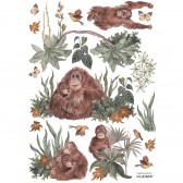 Wandsticker - Utan (A3 / 29,7 x 42 cm)