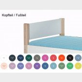 Niedriges gerades Kopfteil mit Pfosten
