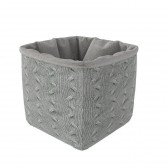 Aufbewahrungskorb Grey Knit, klein (gestrickt)