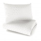 Kinderbettwäsche - Grey Stars duo (bedruckt, 40/60 und 100/135 cm)