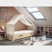Betthimmel transparent für Hausbett Milo (90 x 200cm)