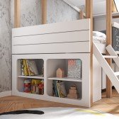 Unterstellregal für Hausbett Cory, weiß