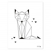 Poster - Origami Fuchs