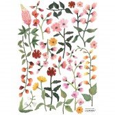 Wandsticker - Blumenwiese mit Wildblumen (A3 / 29,7 x 42 cm)
