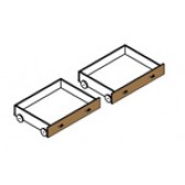 Bettschubkästen 111, gelaugt (2er Set)