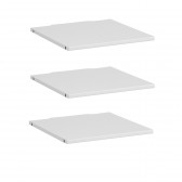 3er-Set Einlegeböden deckend weiß für 50cm Endlosschrank
