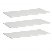 3er-Set Einlegeböden deckend weiß für 100cm Endlosschrank