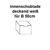 Schublade deckend weiß für 50cm Endlosschrank