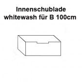 Schublade whitewash für 100cm Endlosschrank